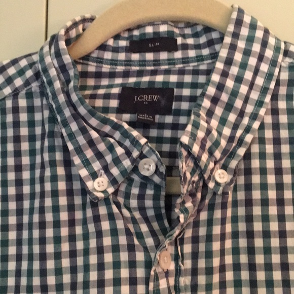 J. Crew Other - J. Crew Blue and Green Plaid Shirt